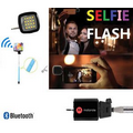 iBank(R)Selfie Stick+Bluetooth Shutter+Mini Flashlight